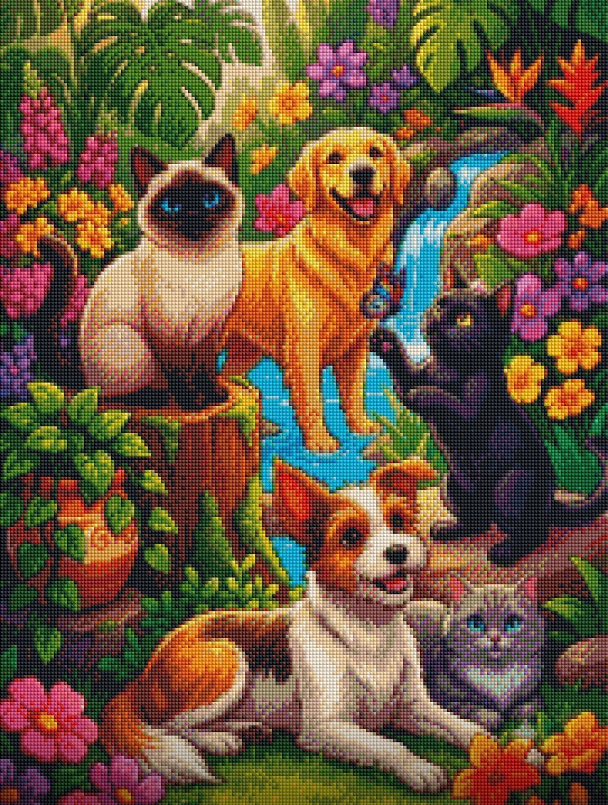 CADSAZCXY - 054 Happy Fur Babies Diamond Painting Kit