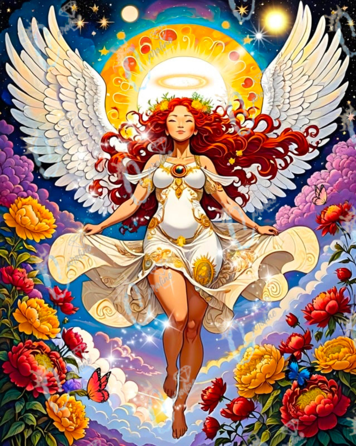 CDMH - 13 White Angel Elite Diamond Painting