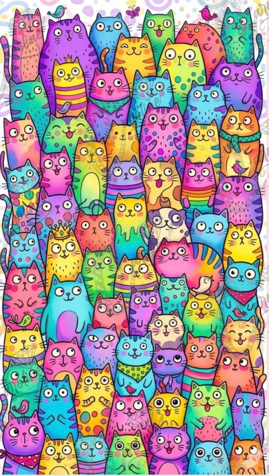 CADSAZX - 018 Cutie Colorful Cats Painting Kit