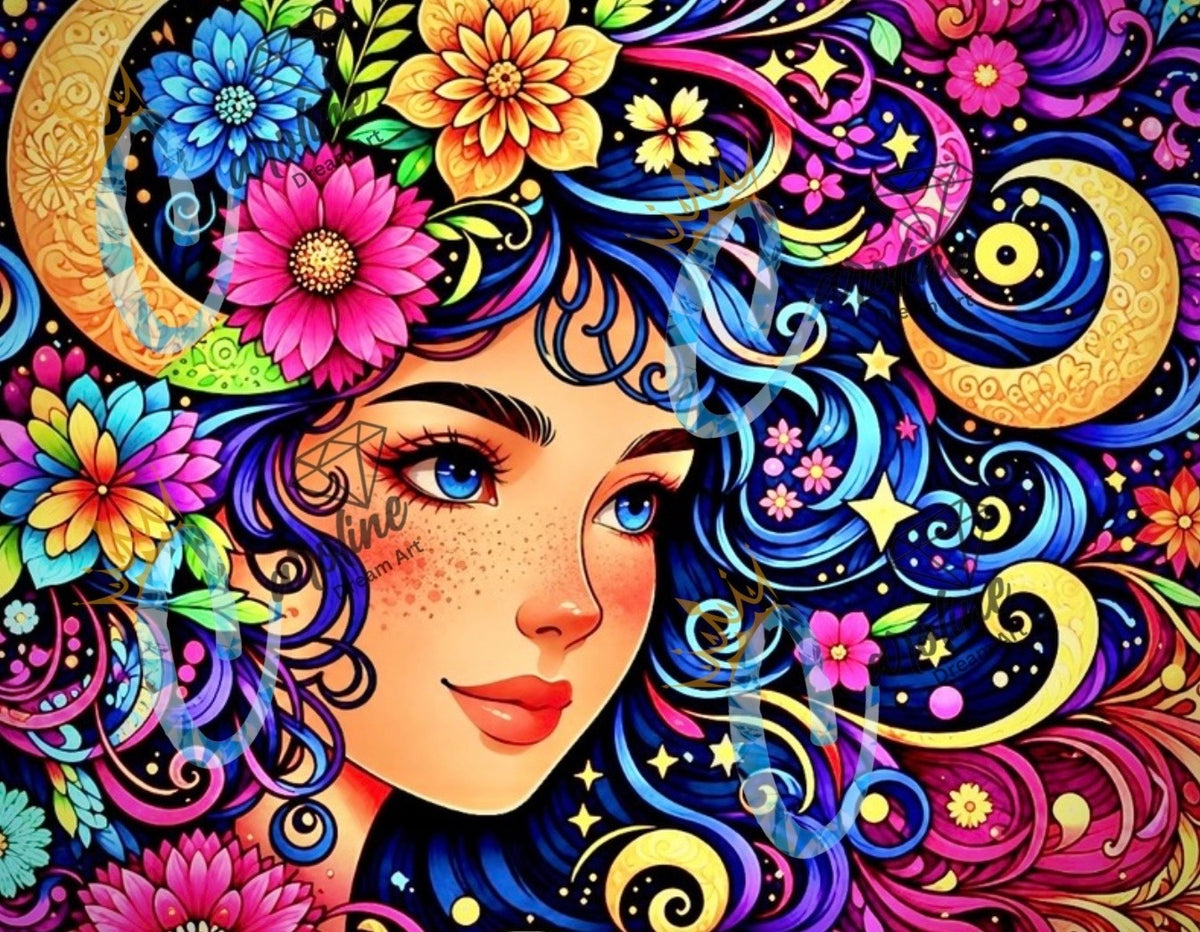 CADS- 062 Night Bloosom | Diamond Painting Kit