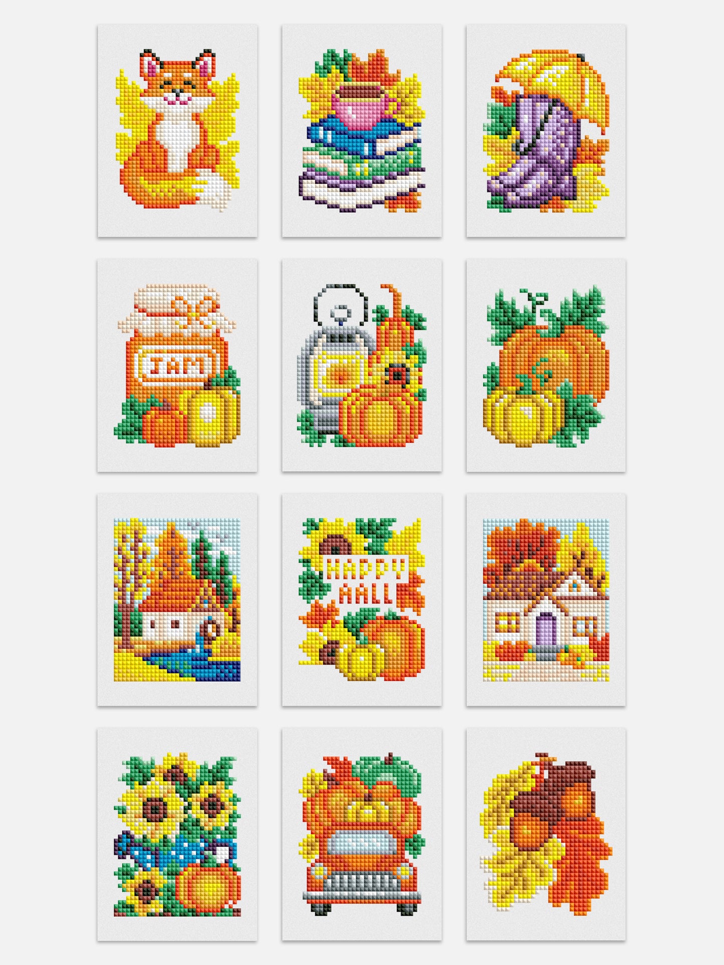SW-MINI-05 Fall 12 pcs Diamond Painting Minnies